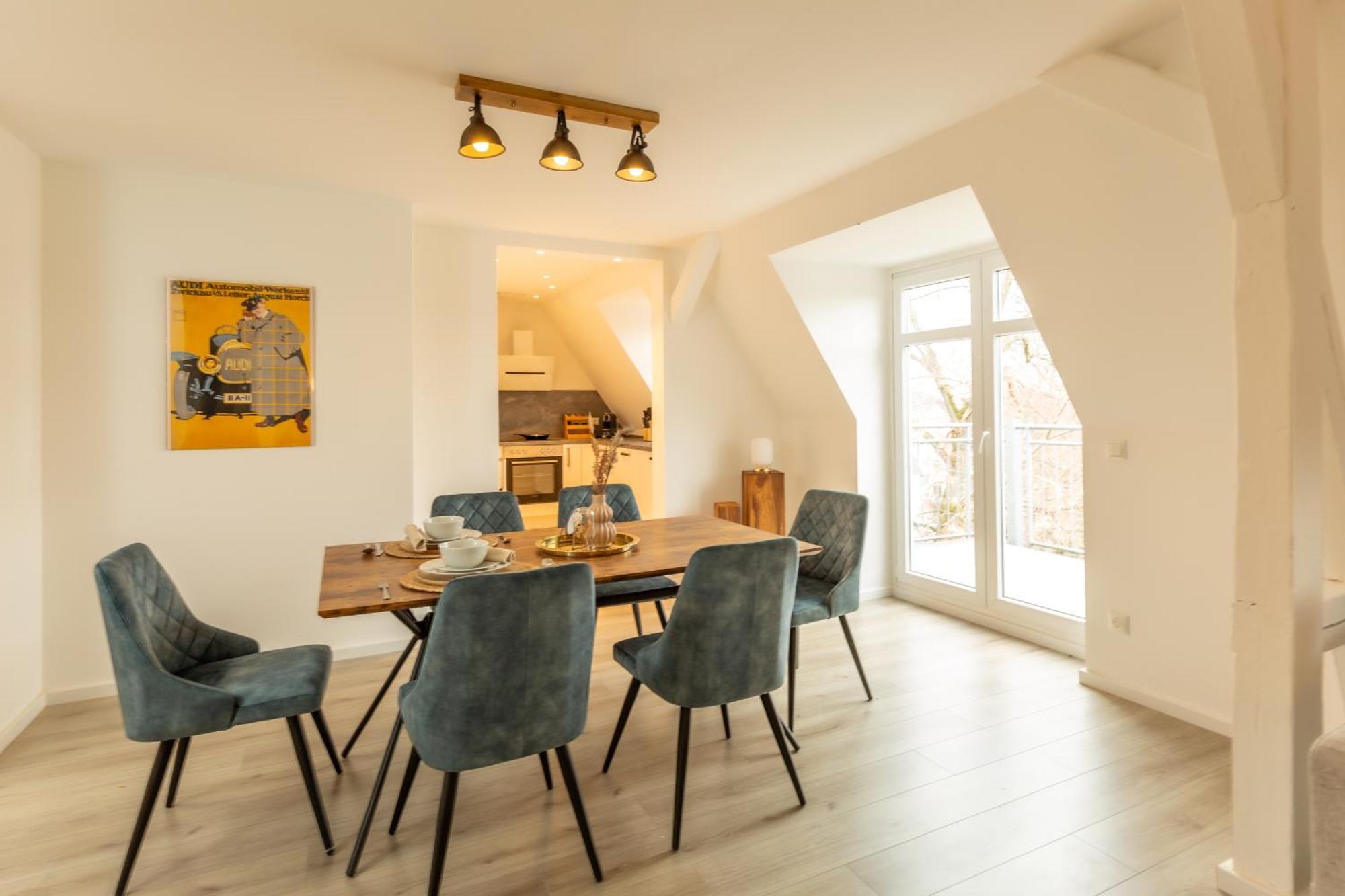 Soulscape Apartments Zwickau Kompakter Loft-Wohnraum Mit Lift Direkt In Die Wohnung, Modern, Zentrumsnah, Gratis Wifi מראה חיצוני תמונה